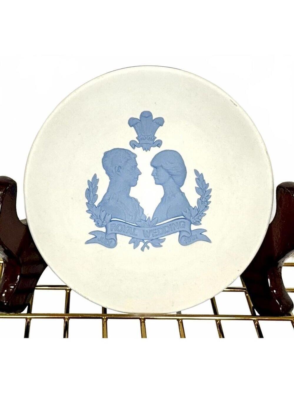 Wedgwood Jasperware Royal Wedding Pin Dish Princess Diana & Prince Charles 1981